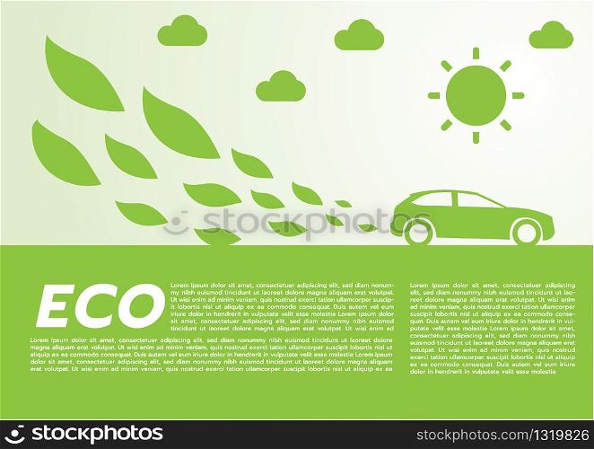 Environmentally friendly world. Vector illustration of ecology the concept of infographics modern design. the icon and sign. ecological concepts
