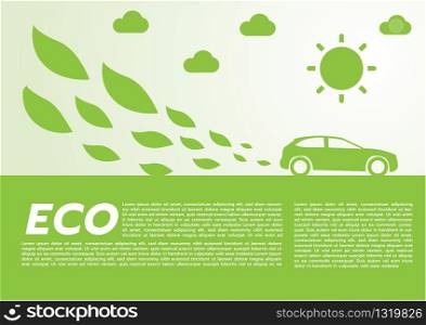 Environmentally friendly world. Vector illustration of ecology the concept of infographics modern design. the icon and sign. ecological concepts