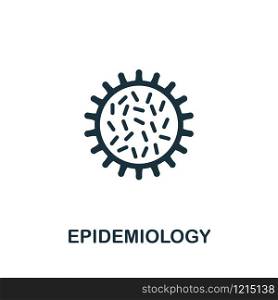 Epidemiology vector icon illustration. Creative sign from science icons collection. Filled flat Epidemiology icon for computer and mobile. Symbol, logo vector graphics.. Epidemiology vector icon symbol. Creative sign from science icons collection. Filled flat Epidemiology icon for computer and mobile