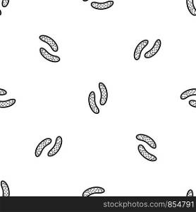 Epithelial cell pattern repeat seamless in black color for any design. Vector geometric illustration. Epithelial cell pattern seamless black