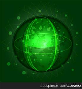 eps 10, vector abstract unknown green planet