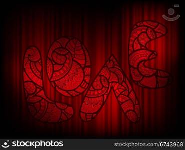 "eps 10, vector background with "love""
