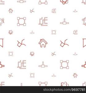 Eps icons pattern seamless white background Vector Image