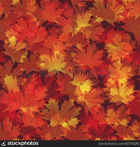 EPS10 Autumn leaves seamless background. Vector illustration.. EPS10 Autumn leaves seamless background. Vector illustration