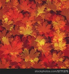EPS10 Autumn leaves seamless background. Vector illustration.. EPS10 Autumn leaves seamless background. Vector illustration