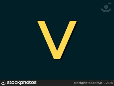 Eps10 initial letter v logo or icon design Vector Image