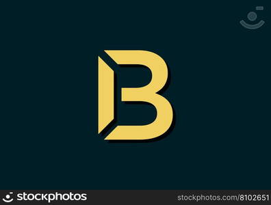 Eps10 monogram b letter logo b letter Royalty Free Vector