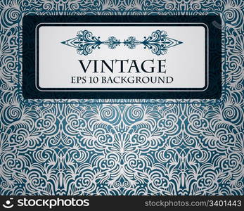 eps10, vector abstract seamless floral pattern, vintage, place for your text