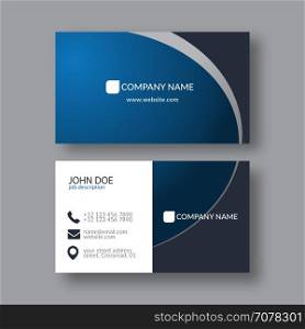 Eps10 Vector Illustration Abstract Elegant Business Card Template.