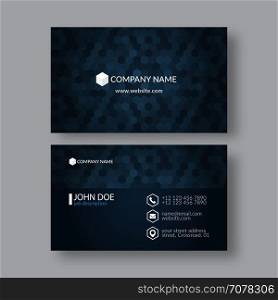 Eps10 Vector Illustration Abstract Elegant Business Card Template.