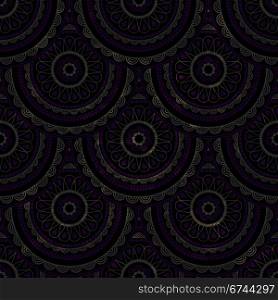 eps10, vector seamless grungy background with eastern circle pattern