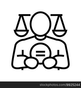 equality people value line icon vector. equality people value sign. isolated contour symbol black illustration. equality people value line icon vector illustration