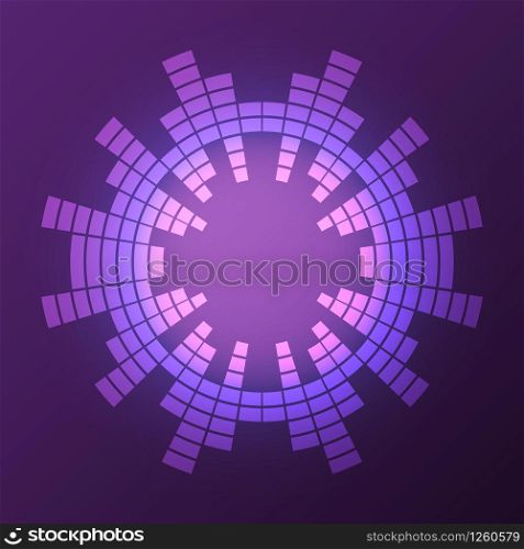 Equalizer audio spectrum abstract background, stock vector