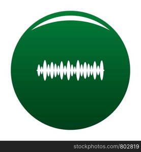 Equalizer design icon. Simple illustration of equalizer design vector icon for any design green. Equalizer design icon vector green