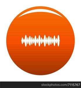 Equalizer design icon. Simple illustration of equalizer design vector icon for any design orange. Equalizer design icon vector orange