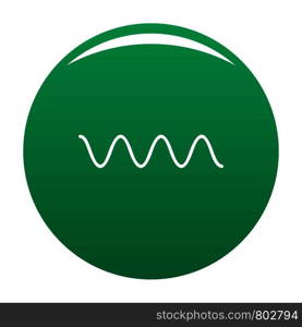 Equalizer electronic icon. Simple illustration of equalizer electronic vector icon for any design green. Equalizer electronic icon vector green
