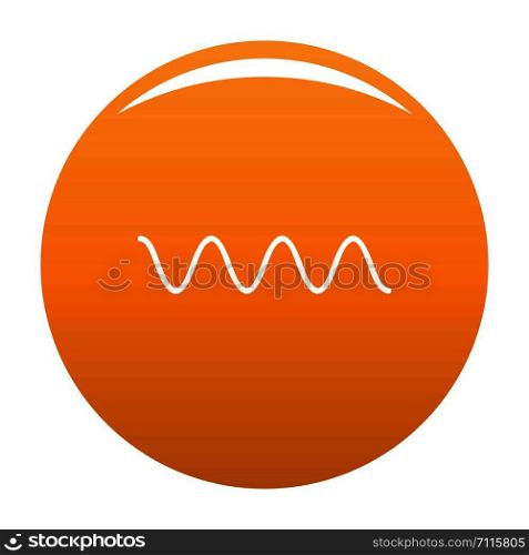 Equalizer electronic icon. Simple illustration of equalizer electronic vector icon for any design orange. Equalizer electronic icon vector orange