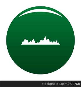 Equalizer icon. Simple illustration of equalizer vector icon for any design green. Equalizer icon vector green