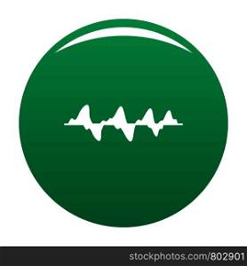 Equalizer media icon. Simple illustration of equalizer media vector icon for any design green. Equalizer media icon vector green
