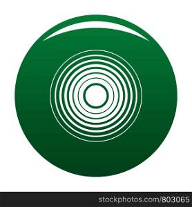Equalizer radio icon. Simple illustration of equalizer radio vector icon for any design green. Equalizer radio icon vector green