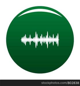 Equalizer tune icon. Simple illustration of equalizer tune vector icon for any design green. Equalizer tune icon vector green