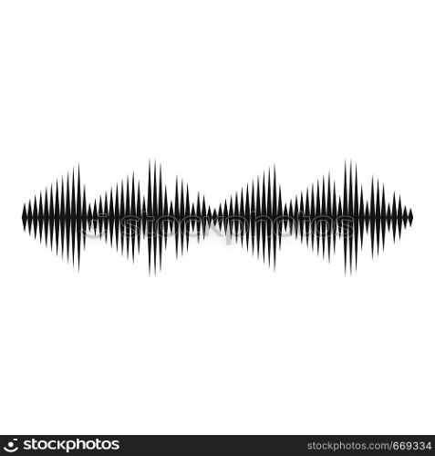 Equalizer voice icon. Simple illustration of equalizer voice vector icon for web. Equalizer voice icon, simple black style