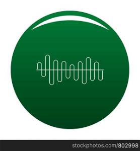 Equalizer volume sound icon. Simple illustration of equalizer volume sound vector icon for any design green. Equalizer volume sound icon vector green