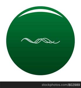 Equalizer wave icon. Simple illustration of equalizer wave vector icon for any design green. Equalizer wave icon vector green