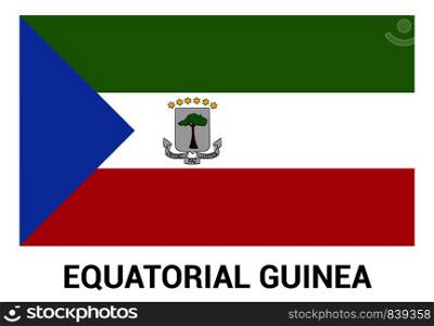 Equatorial flag design vector