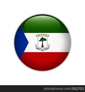 Equatorial Guinea flag on button