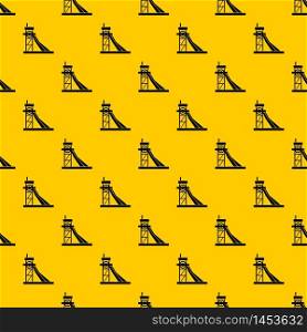 Equipment for washing rocks pattern seamless vector repeat geometric yellow for any design. Equipment for washing rocks pattern vector