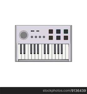 equipment synthesizer audio cartoon. equipment synthesizer audio sign. isolated symbol vector illustration. equipment synthesizer audio cartoon vector illustration