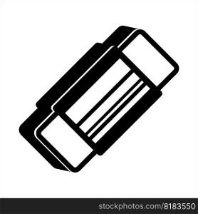 Eraser Icon, Pencil Eraser Icon, Pen Eraser Icon Vector Art Illustration