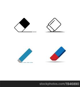 Eraser icon vector illustration symbol design.