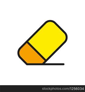 Eraser icon vector, in trendy flat style isolated on white background