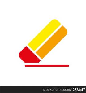 Eraser icon vector, in trendy flat style on white background
