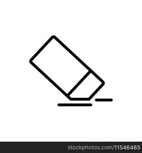 Eraser Icon Vector Simple Design