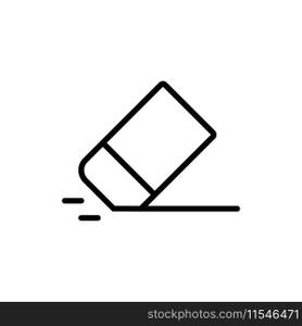 Eraser Icon Vector Simple Design