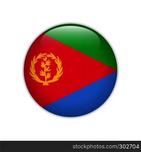Eritrea flag on button