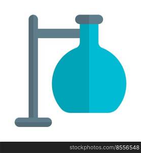 Erlenmeyer setup apparatus isolated on a white background