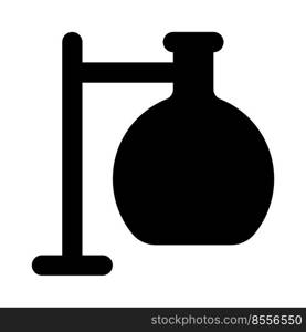 Erlenmeyer setup apparatus isolated on a white background