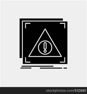 Error, Application, Denied, server, alert Glyph Icon. Vector isolated illustration. Vector EPS10 Abstract Template background