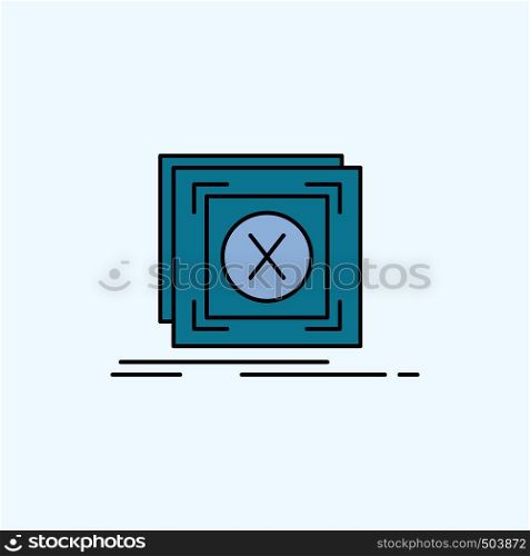 error, application, message, problem, server Flat Icon. green and Yellow sign and symbols for website and Mobile appliation. vector illustration. Vector EPS10 Abstract Template background