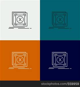 error, application, message, problem, server Icon Over Various Background. Line style design, designed for web and app. Eps 10 vector illustration. Vector EPS10 Abstract Template background