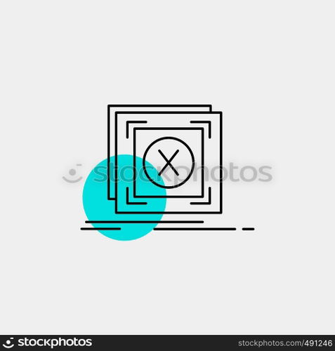 error, application, message, problem, server Line Icon. Vector EPS10 Abstract Template background