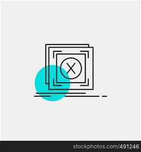 error, application, message, problem, server Line Icon. Vector EPS10 Abstract Template background