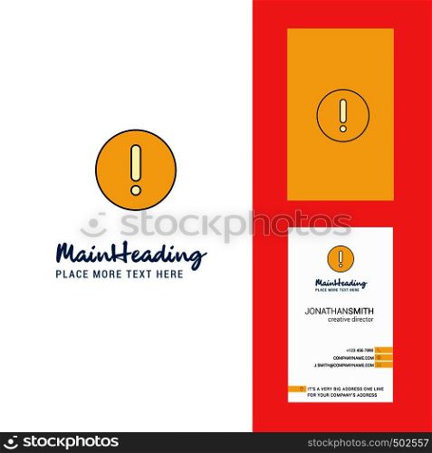 Error Creative Logo and business card. vertical Design Vector