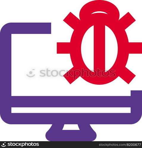 Error or software problem within desktop system.