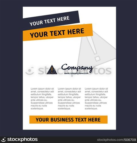 Error Title Page Design for Company profile ,annual report, presentations, leaflet, Brochure Vector Background
