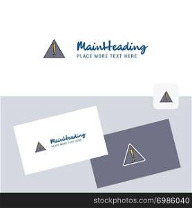Error vector logotype with business card template. Elegant corporate identity. - Vector